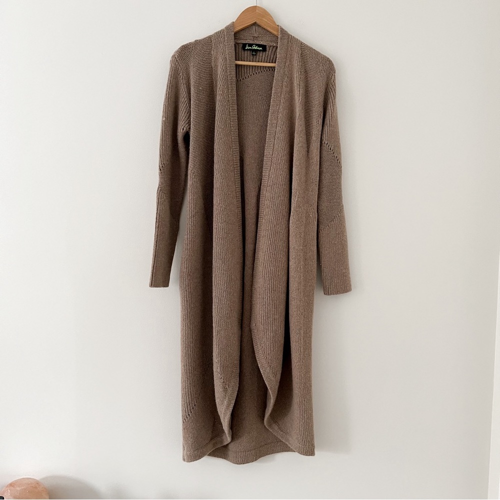 Sam Edelman long tan cardigan